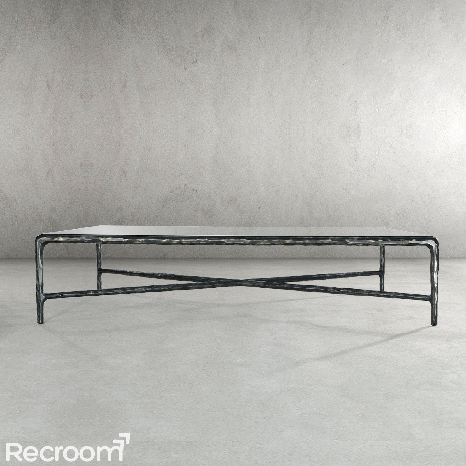 Thaddeo Glass Square Coffee Table - Zonesus