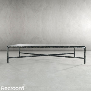 Thaddeo Glass Square Coffee Table - Zonesus