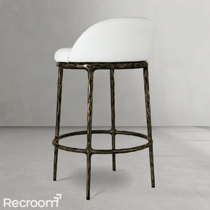 Thaddeo Fabric Swivel Bar & Counter Stool - Zonesus