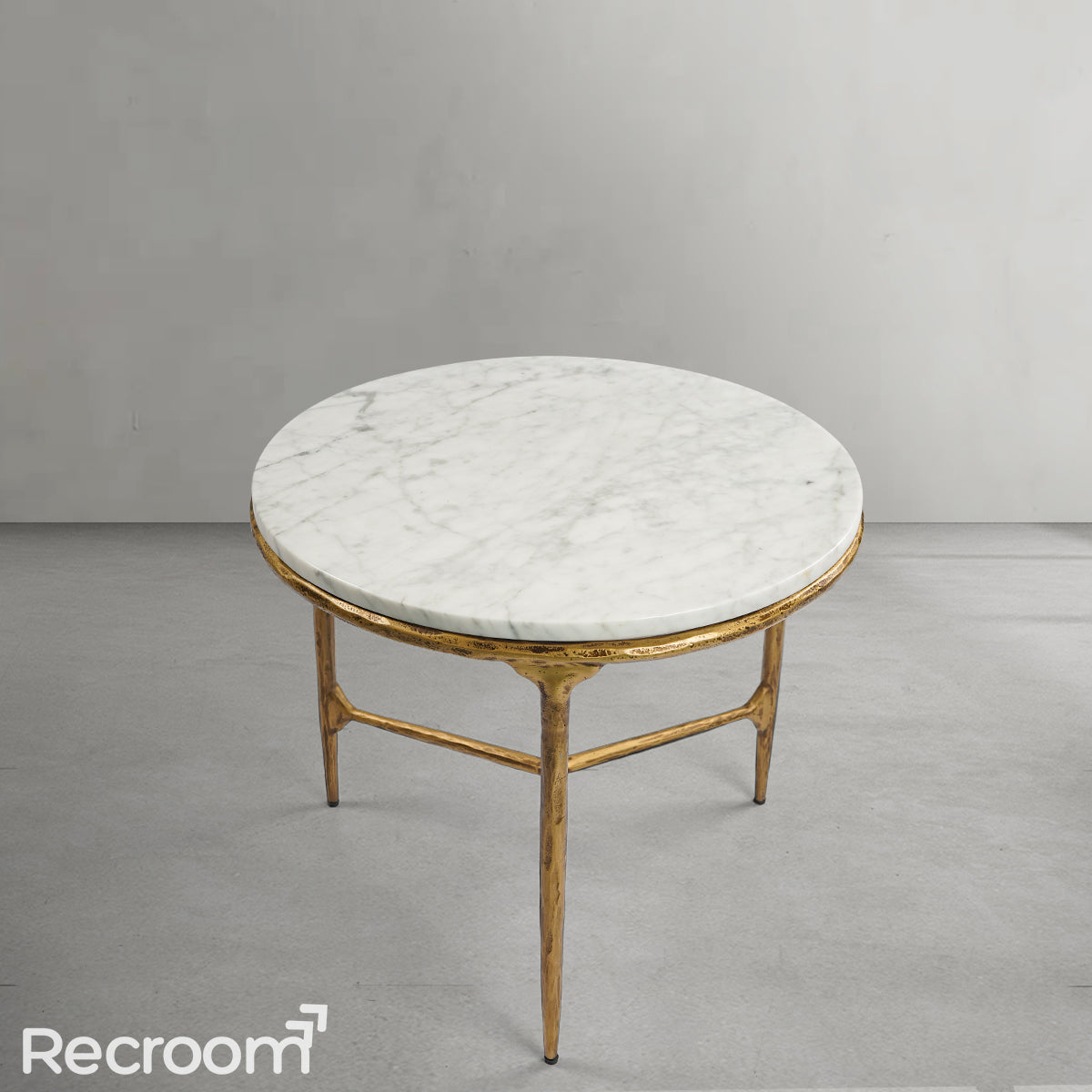 Thaddeo Marble Round Side Table 3 Leg - Zonesus