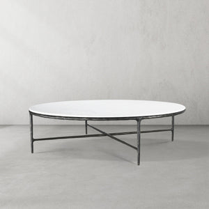 Thaddeo Marble Round Coffee Table - Zonesus