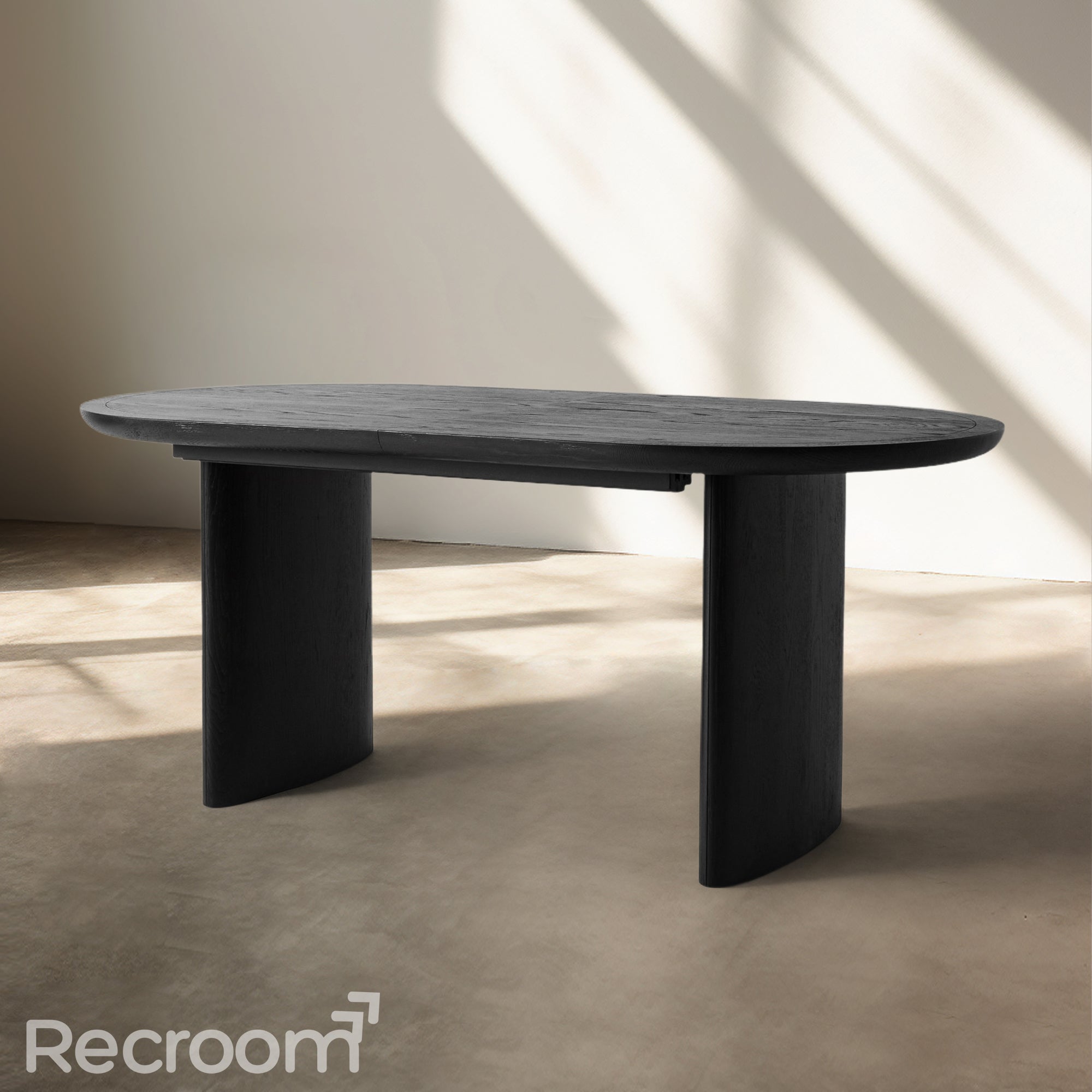 Radva Extendable Oval Dining Table - Zonesus