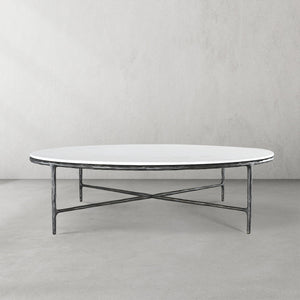Thaddeo Marble Round Coffee Table - Zonesus
