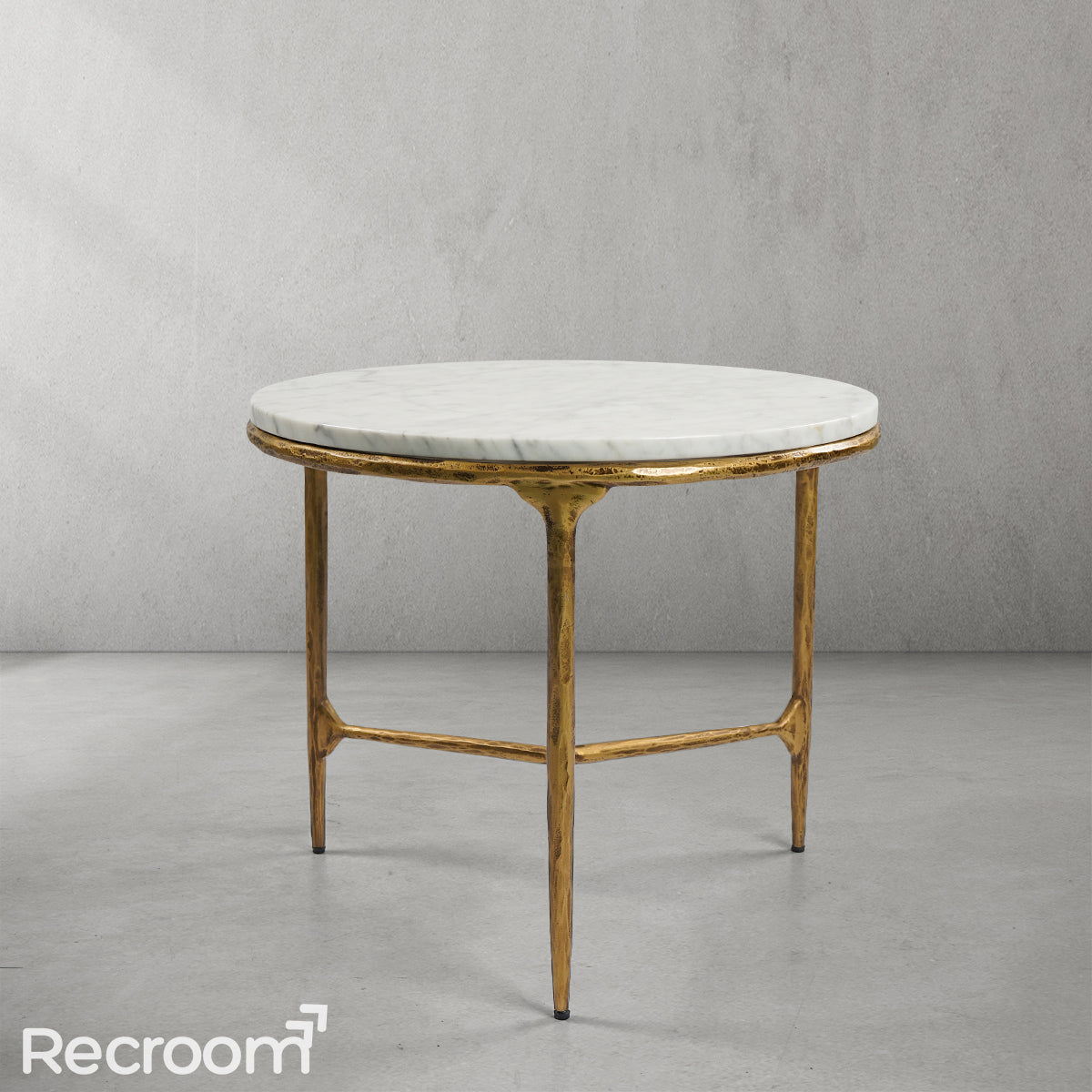 Thaddeo Marble Round Side Table 3 Leg - Zonesus