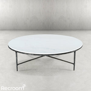 Thaddeo Marble Round Coffee Table - Zonesus