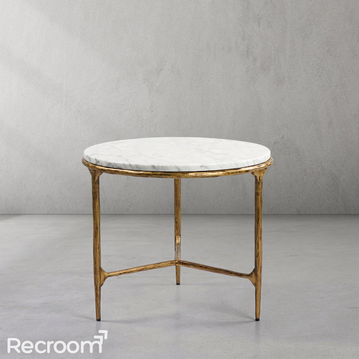 Thaddeo Marble Round Side Table 3 Leg - Zonesus