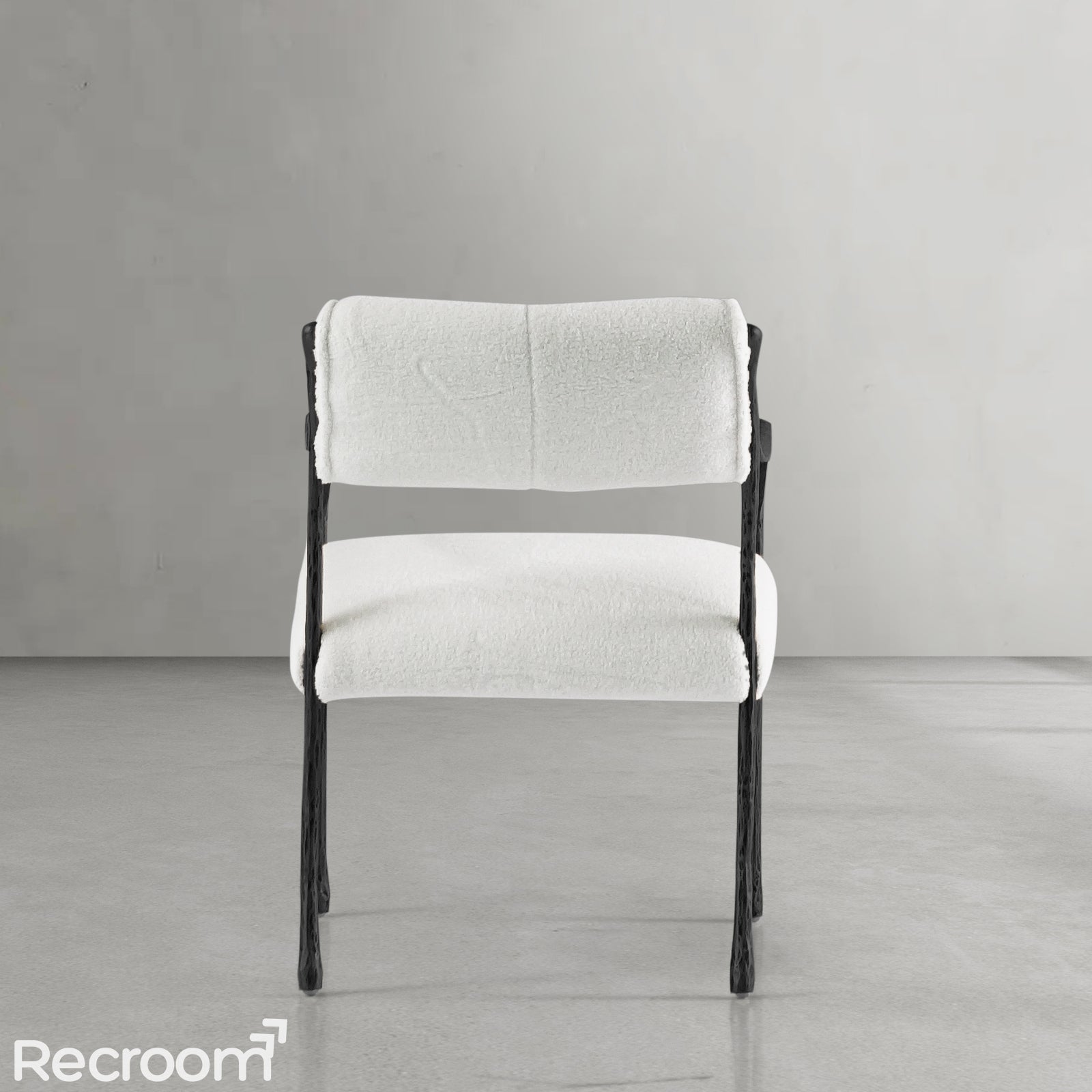 Thaddeo Retro Copper Iron Frame Dining Chair - Zonesus