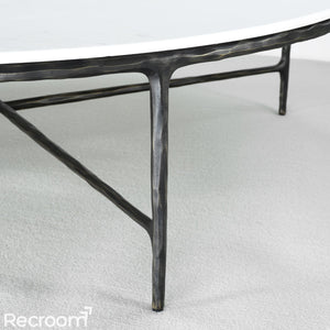 Thaddeo Marble Round Coffee Table - Zonesus