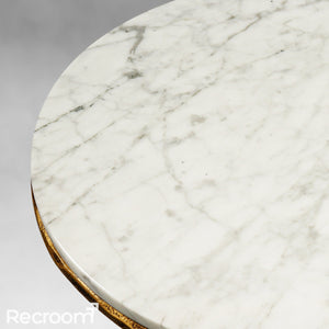 Thaddeo Marble Round Side Table 3 Leg - Zonesus