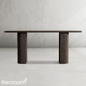 Muelho Plank Wood Console Table - Zonesus