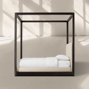 Linet Upholstered Canopy Bed - Zonesus