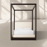 Linet Upholstered Canopy Bed - Zonesus