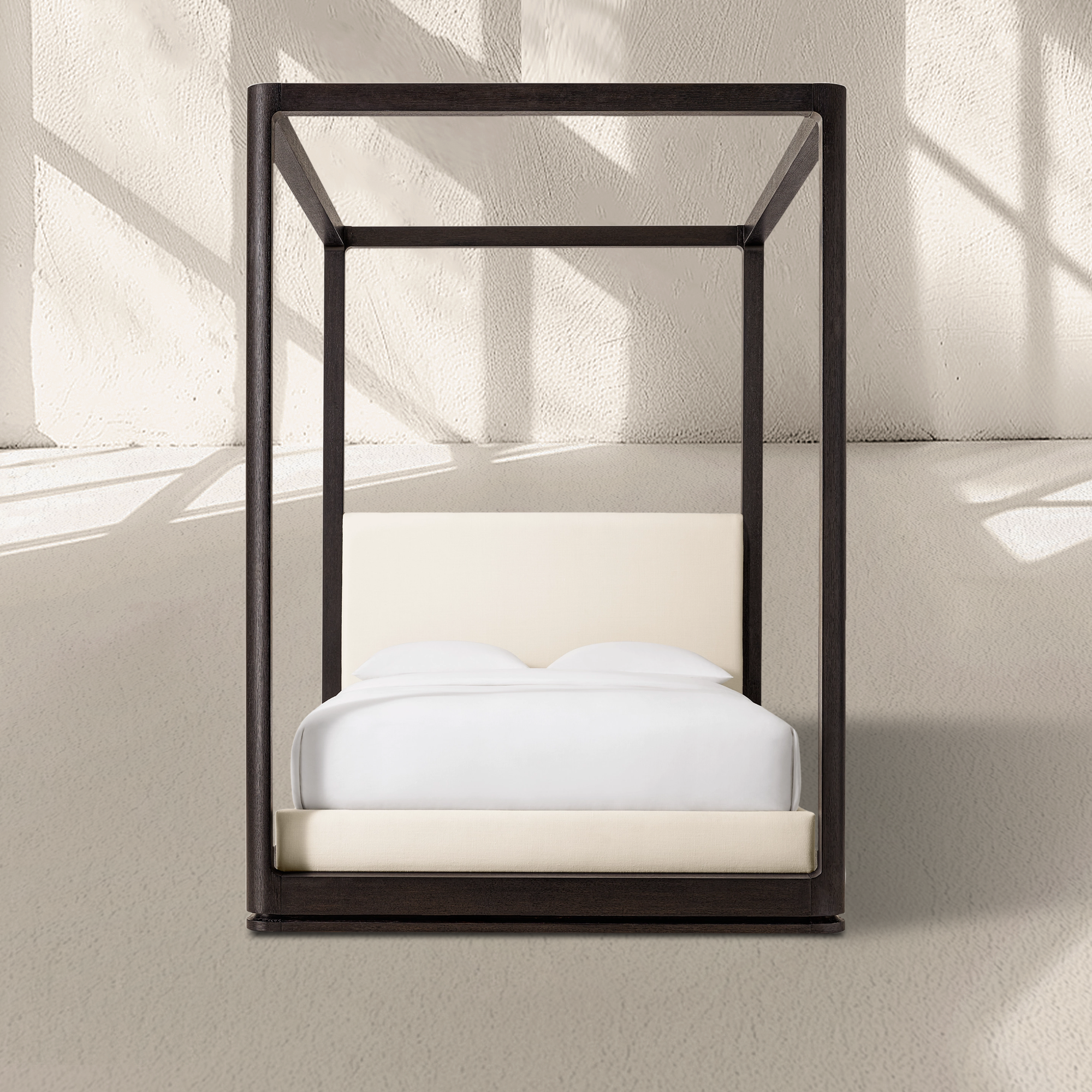 Linet Upholstered Canopy Bed - Zonesus