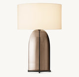 Bloomy Amber Glass Table Lamp - Zonesus