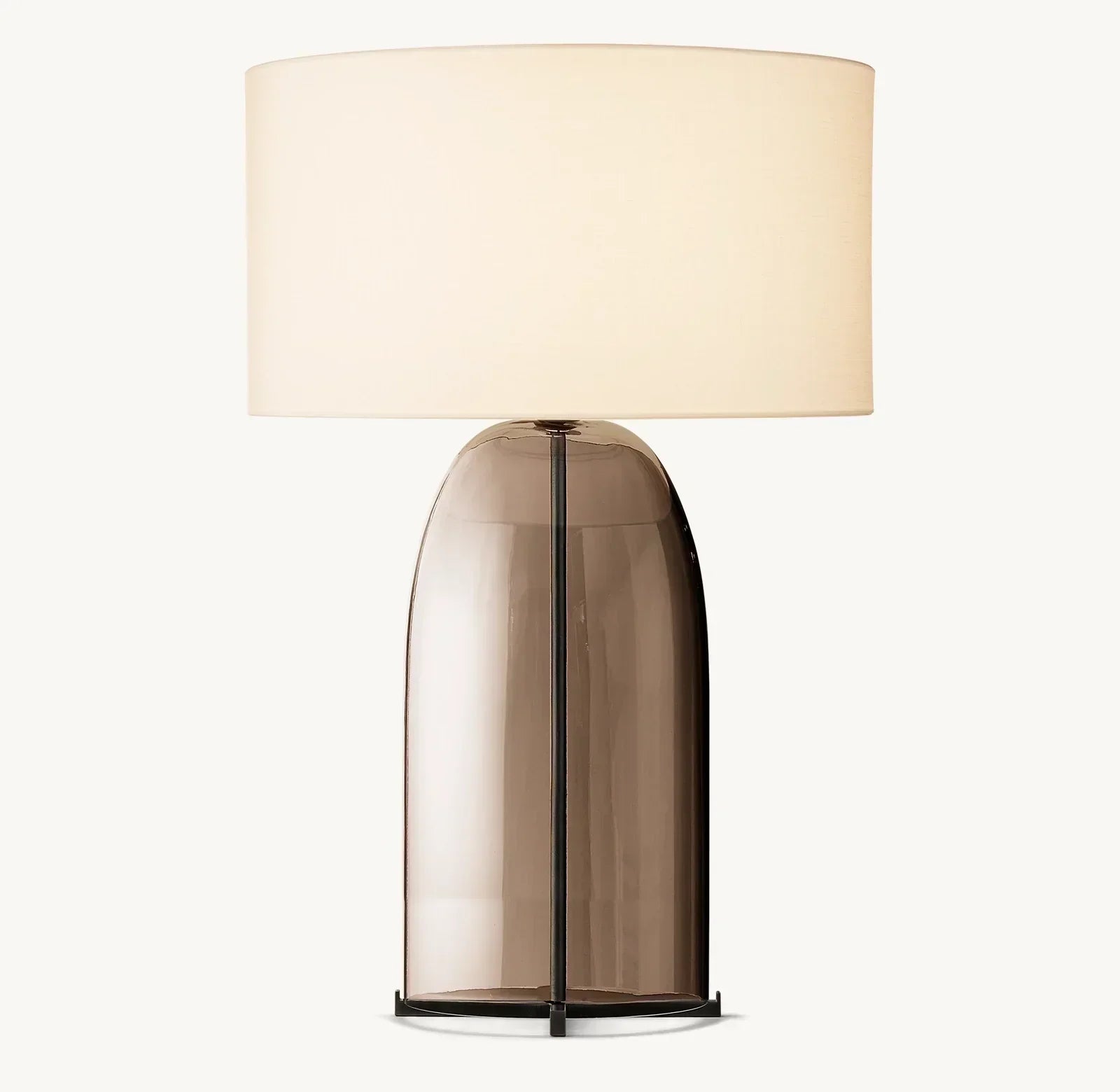 Bloomy Amber Glass Table Lamp - Zonesus