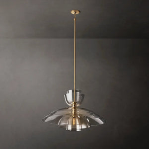 Bloomy Clear Glass Cloche Grand Pendant - Zonesus