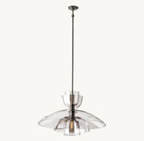 Bloomy Clear Glass Cloche Grand Pendant - Zonesus