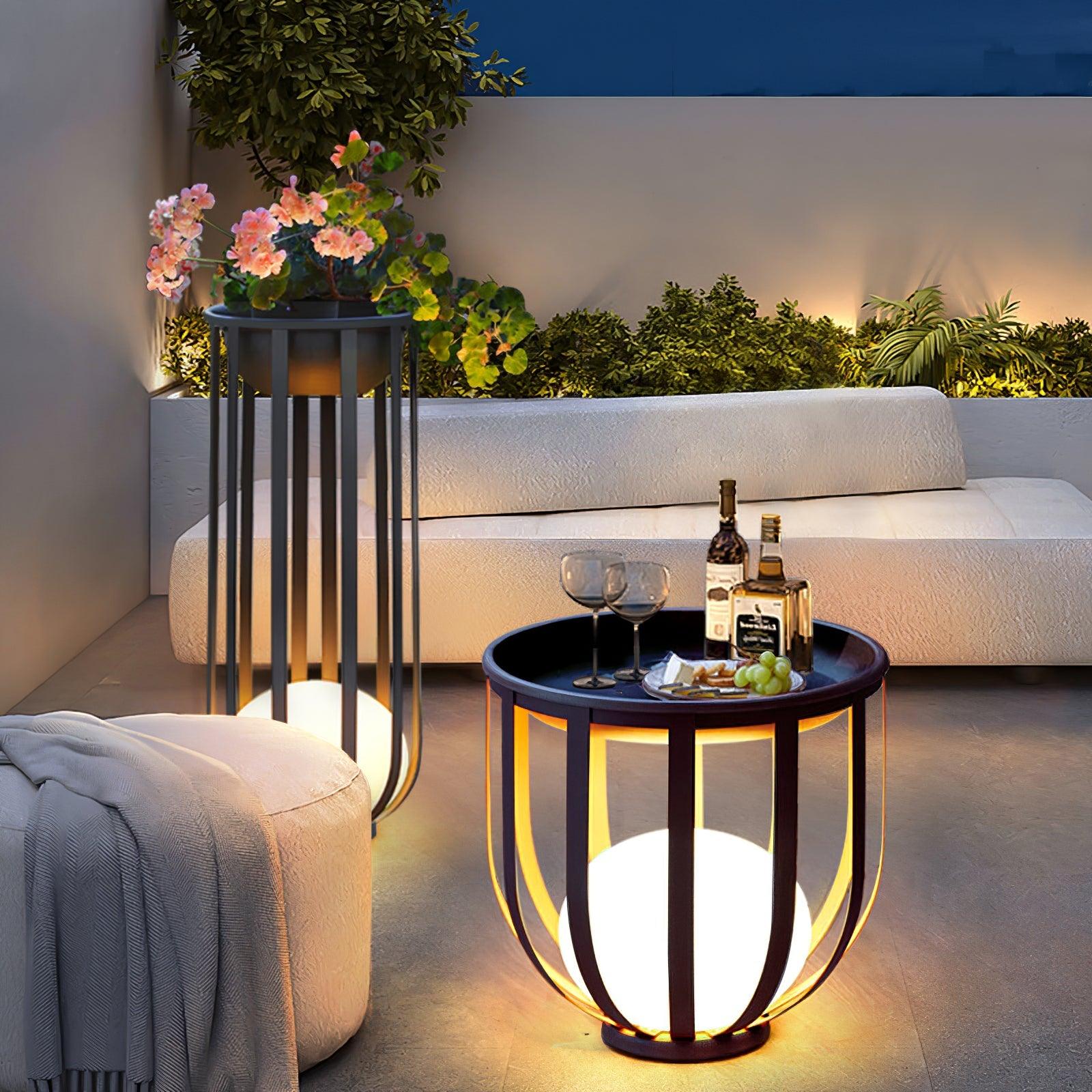 PillarLux Solar Garden Column Floor Lamp