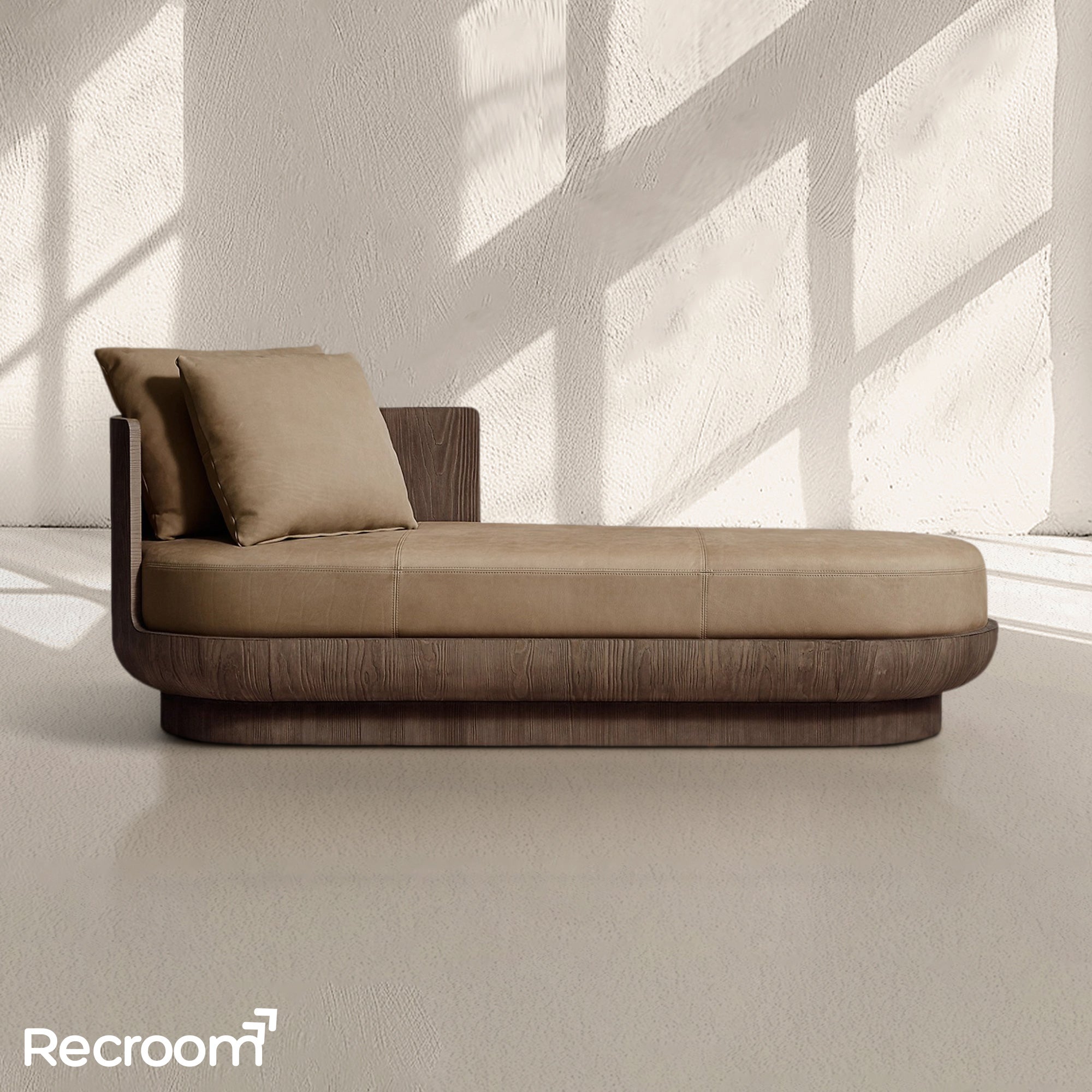 Cira Leather Left-Arm Daybed - Zonesus