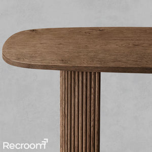 Muelho Plank Wood Console Table - Zonesus