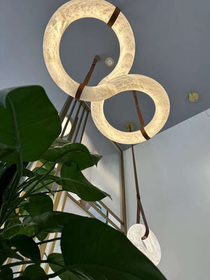 Charlene Marble Long wall sconce 46"H - Zonesus