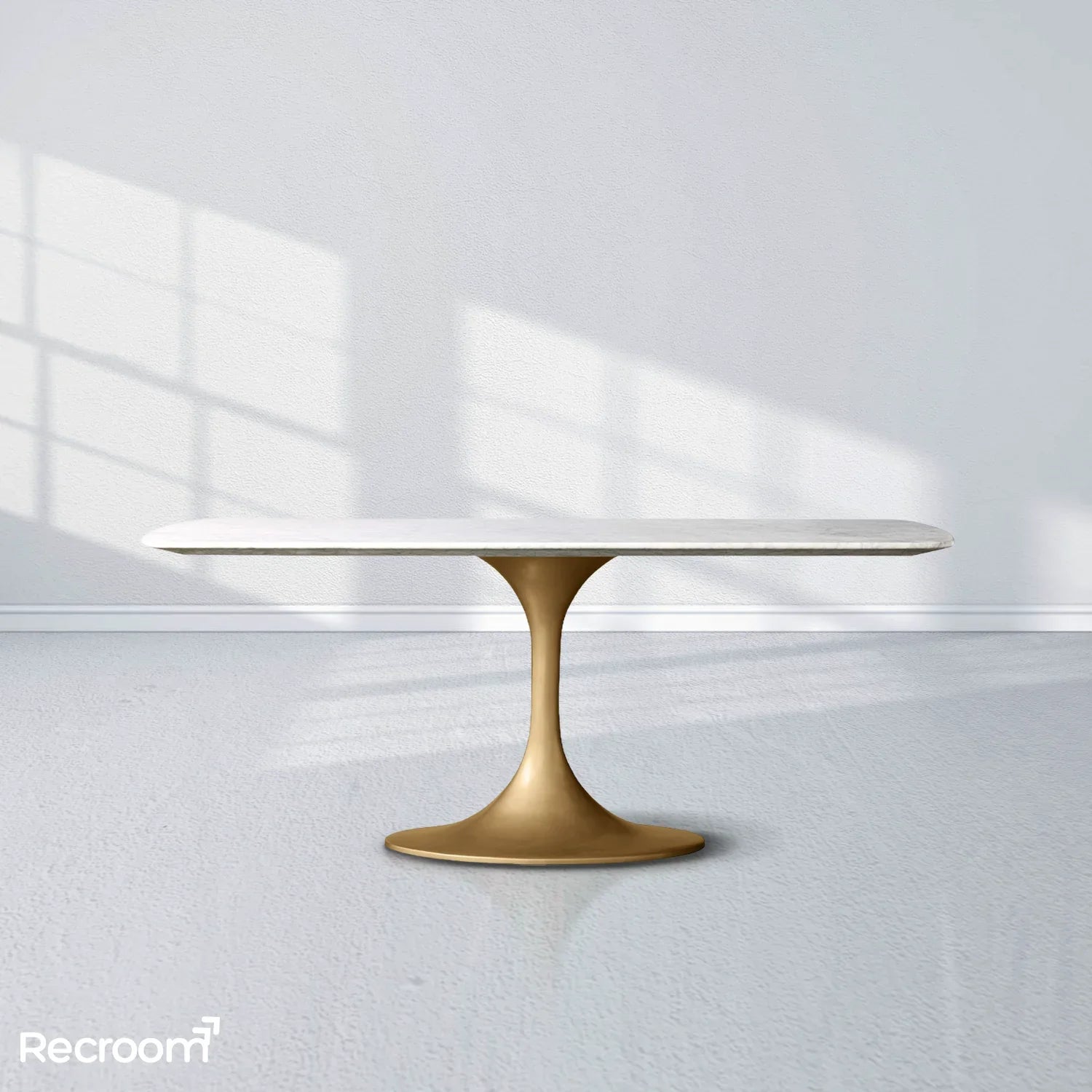 San Germani Stone Dining Table with Launette Base - Zonesus
