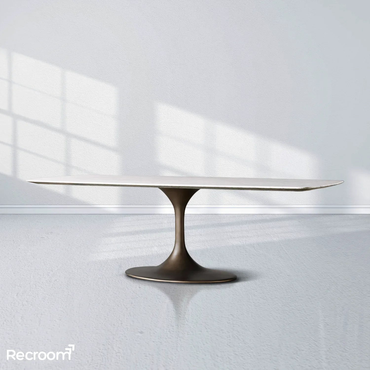 San Germani Stone Dining Table with Launette Base - Zonesus