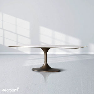 San Germani Stone Dining Table with Launette Base - Zonesus