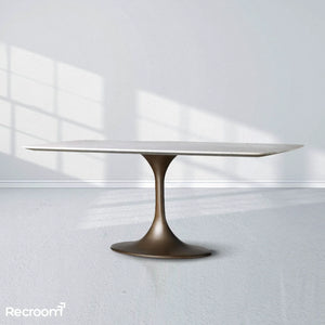 San Germani Stone Dining Table with Launette Base - Zonesus