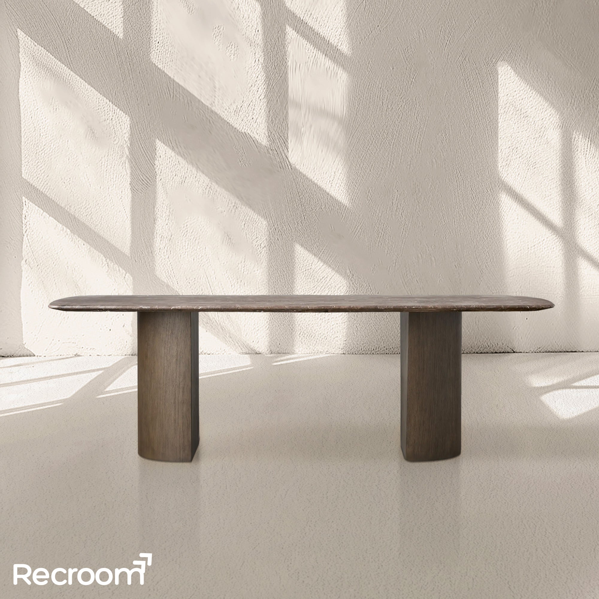 San Germani Stone Dining Table with Dauphine Base - Zonesus