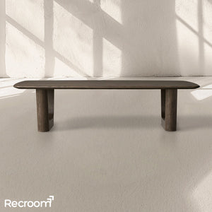 San Germani 72" Wood Coffee Table with Rennes Base - Zonesus