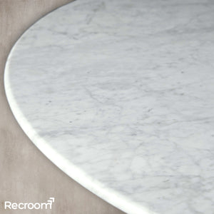 San Germani Round Stone Coffee Table with Clement Base - Zonesus