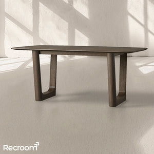 San Germani Wood Dining Table with Rennes Base - Zonesus