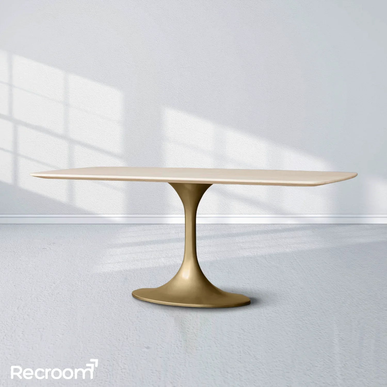 San Germani Stone Dining Table with Launette Base - Zonesus
