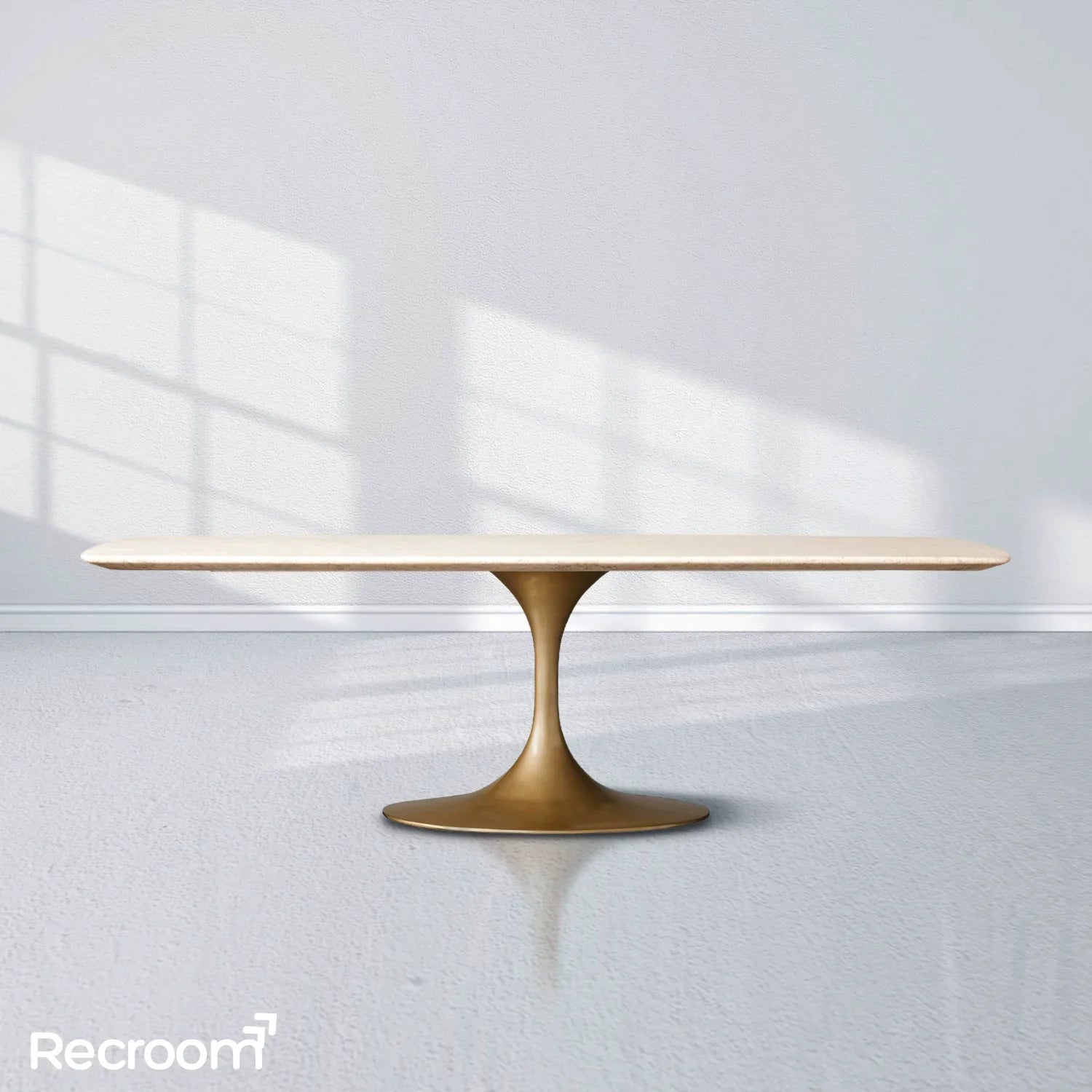 San Germani Stone Dining Table with Launette Base - Zonesus