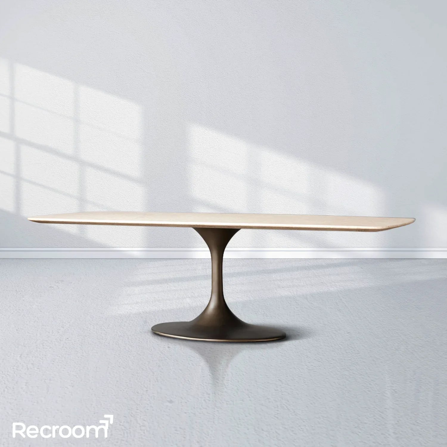 San Germani Stone Dining Table with Launette Base - Zonesus