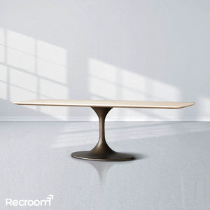 San Germani Stone Dining Table with Launette Base - Zonesus
