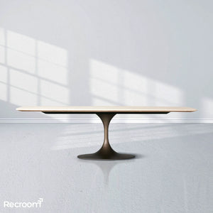 San Germani Stone Dining Table with Launette Base - Zonesus