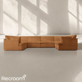 Kloud Modular Track Arm U-Sofa Sectional - Zonesus