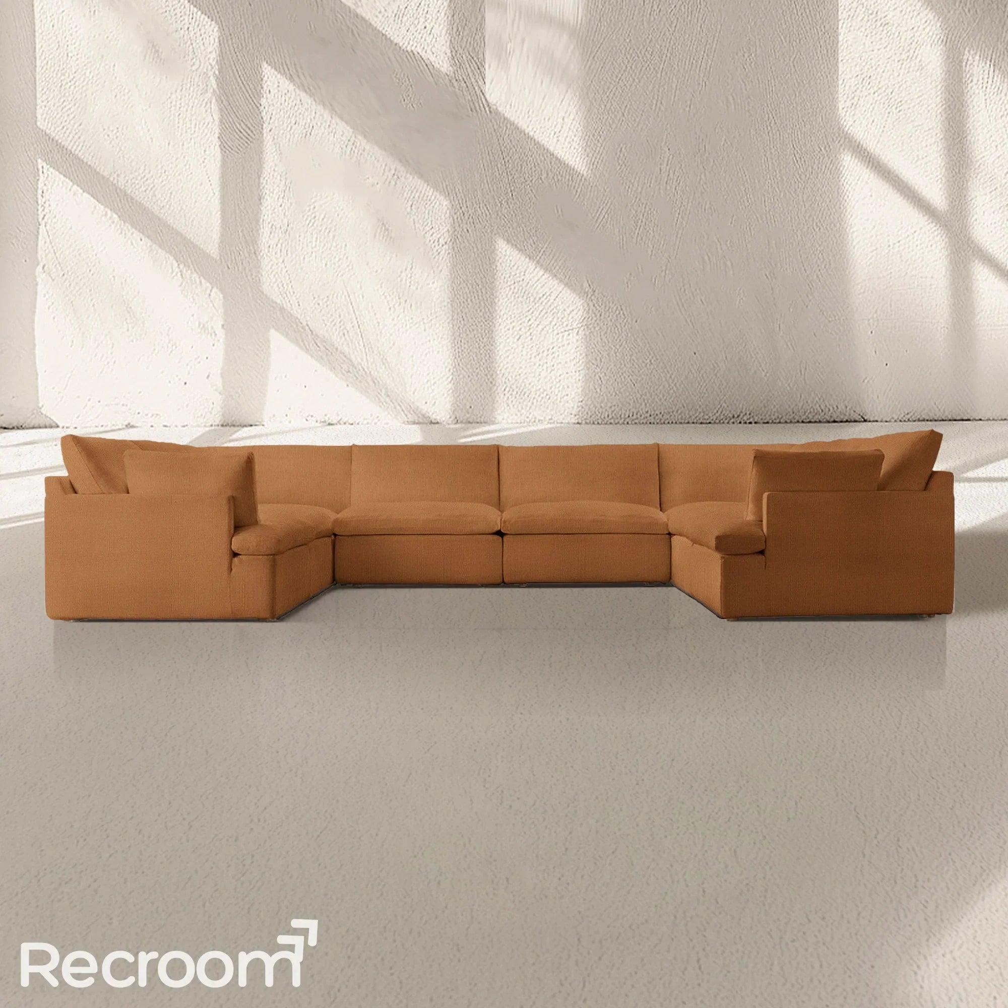 Kloud Modular Track Arm U-Sofa Sectional - Zonesus