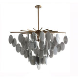 Cascading Selenite Disc Chandelier - Zonesus