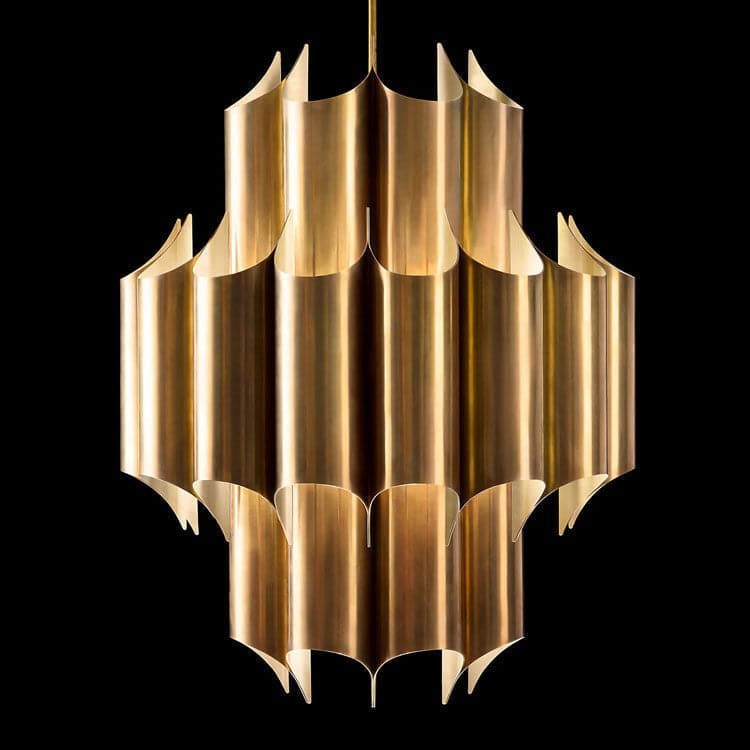 Catherine Brass Chandelier Pendant 24" - Zonesus
