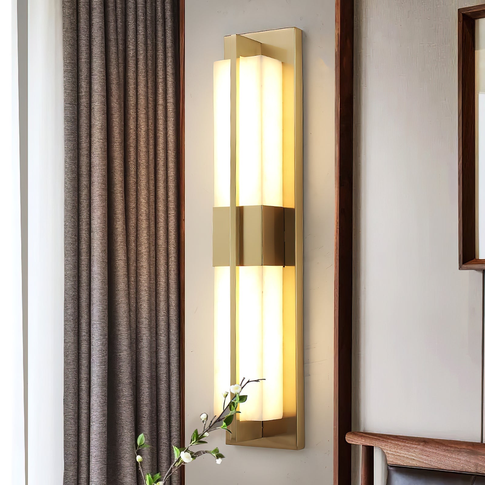 Cecily LED Alabaster Sconce - Zonesus