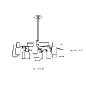 Centerport Alabaster Chandelier - Zonesus