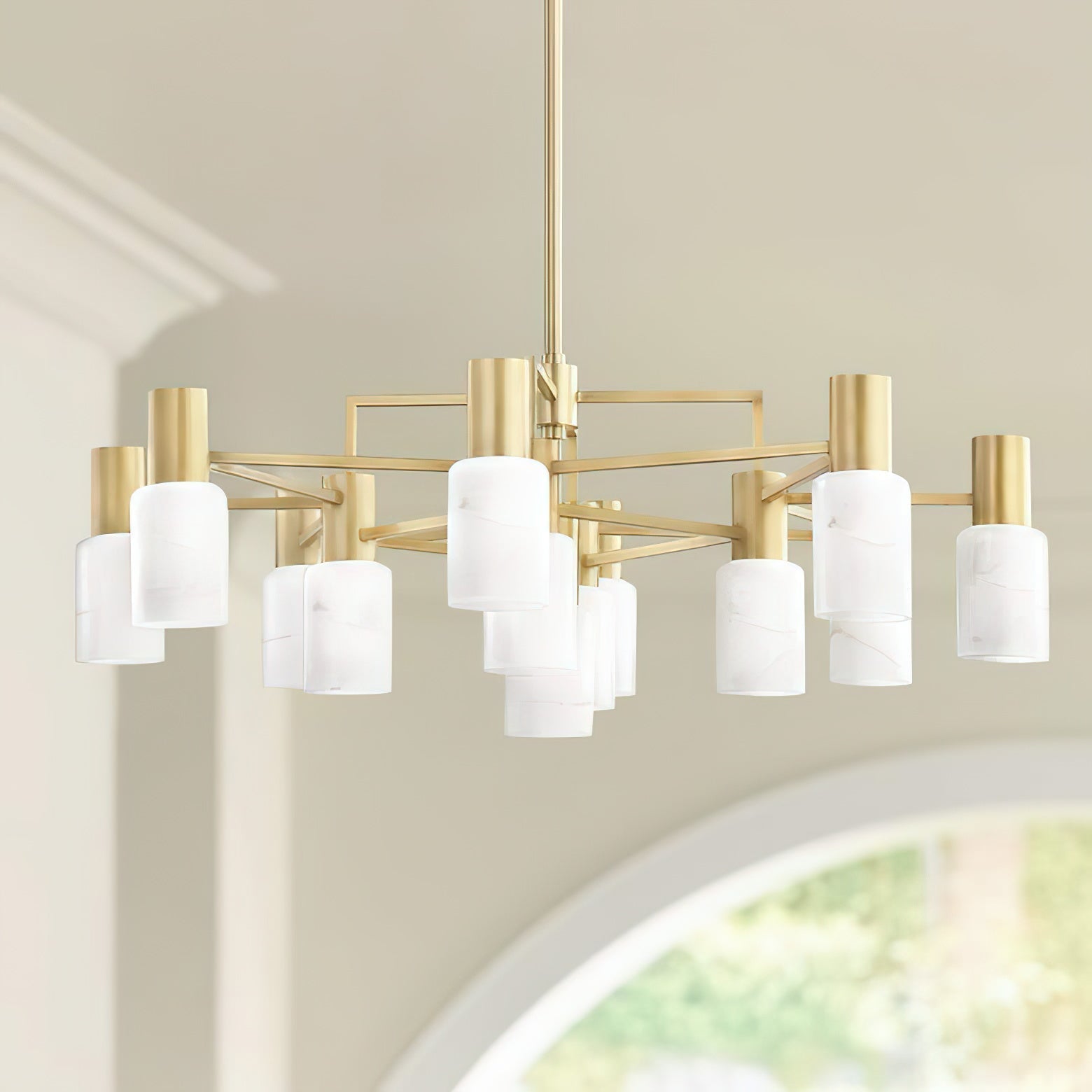 Centerport Alabaster Chandelier - Zonesus