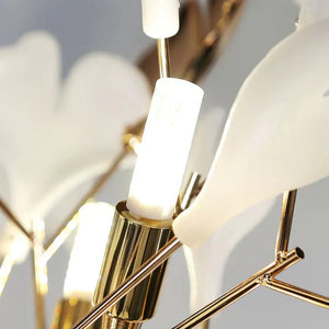 Ceramic Ginkgo Leaf Floor Lamp - Zonesus