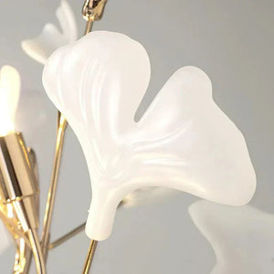 Ceramic Ginkgo Leaf Floor Lamp - Zonesus