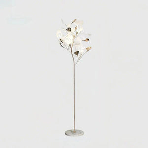 Ceramic Ginkgo Leaf Floor Lamp - Zonesus