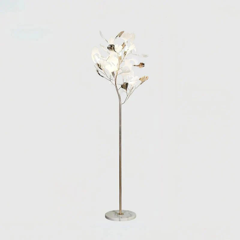 Ceramic Ginkgo Leaf Floor Lamp - Zonesus