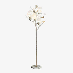 Ceramic Ginkgo Leaf Floor Lamp - Zonesus